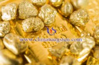 Tungsten Gold Plated Bar Picture